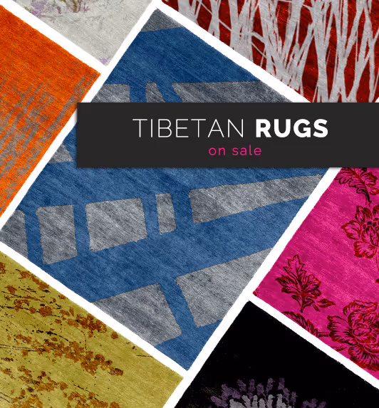 Modern and Contemporary Tibetan Rug Designs on Sale