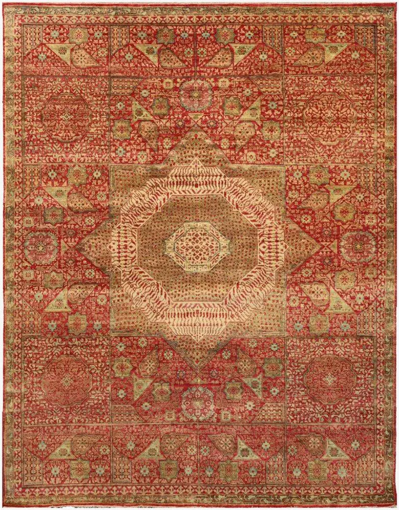 MPS Rugs Red Traditional Wool Rug