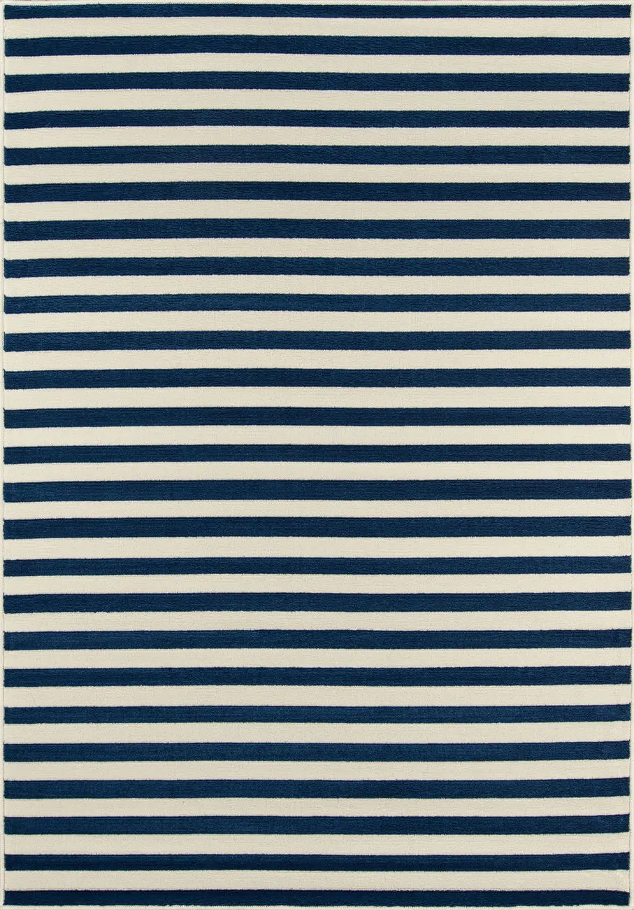 Modern Loom Baja BAJ-1 Navy Abstract Outdoor Rug