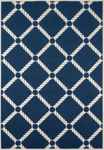 Momeni Baja BAJ15 Navy Abstract Outdoor Rug Product Image