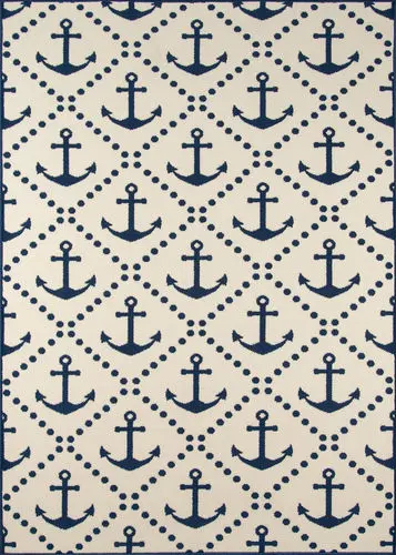 Modern Loom Baja BAJ16 Ivory Abstract Outdoor Rug Product Image