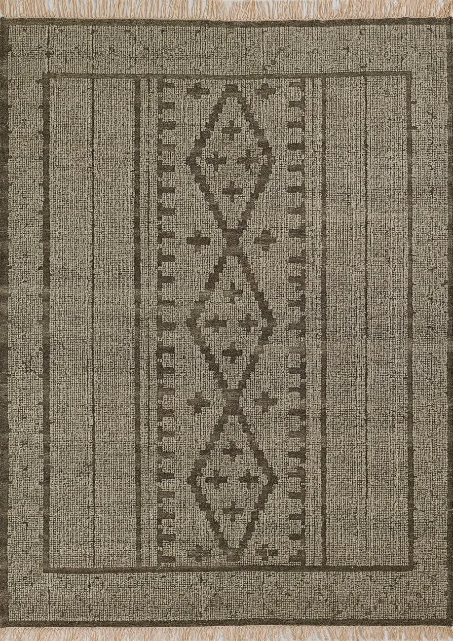 Bristol BRS-2 Beige Hand Woven Cotton Rug