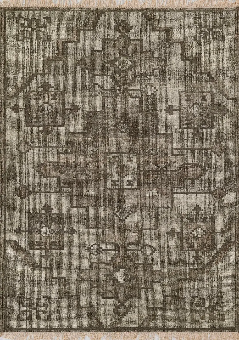 Bristol BRS-3 Beige Hand Woven Cotton Rug