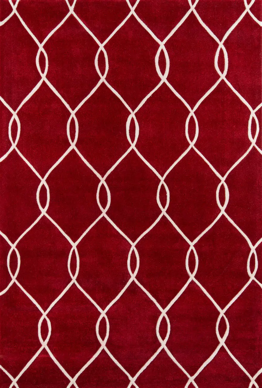 Bliss BS-12 Red Hand Tufted Synthetic Rug