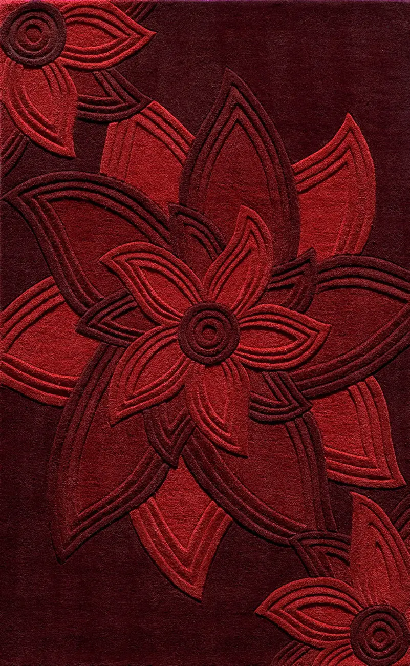 Modern Loom Delhi DL-40 Red Rug