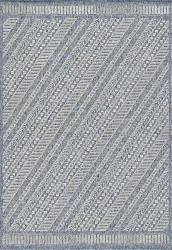 Momeni Hampton HAM-3 Blue Power Loomed Synthetic Rug Product Image