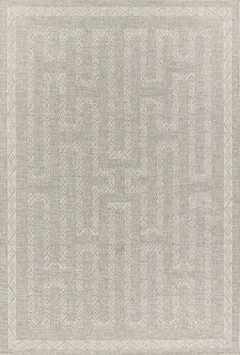 Momeni Hampton HAM-8 Gray Power Loomed Synthetic Rug Product Image