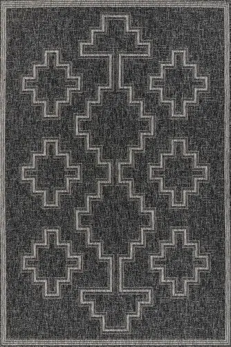 Momeni Hampton HAM-9 Gray Power Loomed Synthetic Rug Product Image