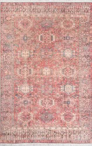 Momeni Helena HEL-6 Red Power Loomed Cotton Rug Product Image