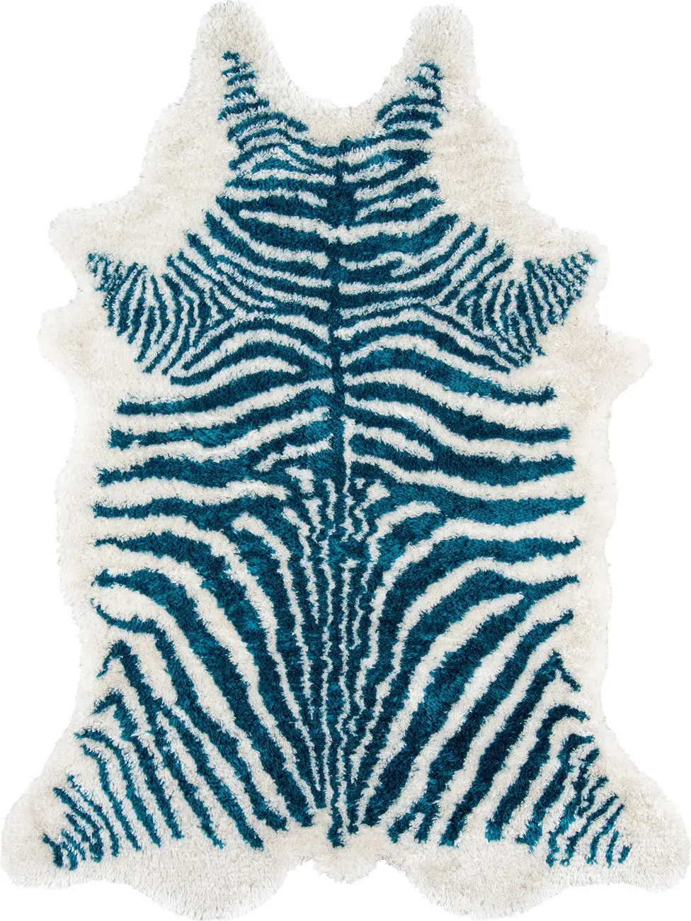 Kalahari KAL-1 Turquoise Animal Print Rug