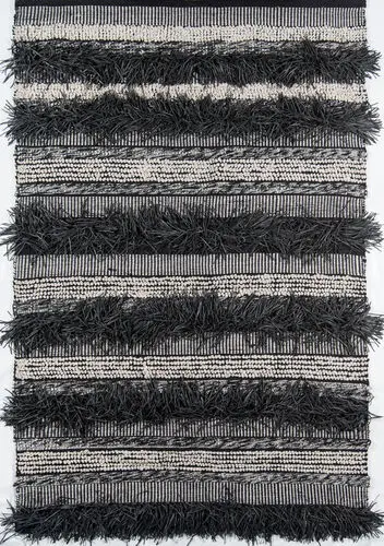 Momeni Otto OTT-3 Black Hand Woven Synthetic Rug Product Image