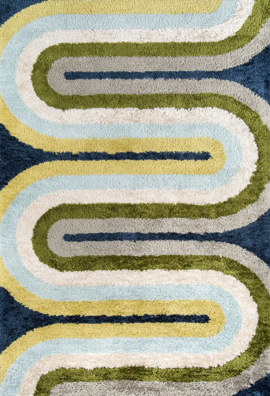 Retro RET-2 Hand Tufted Synthetic Rug
