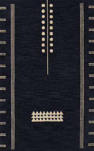 Momeni Simba SIM-5 Black Hand Tufted Wool Rug Product Image