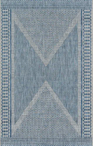 Momeni Villa VI-12 Blue Power Loomed Synthetic Rug Product Image