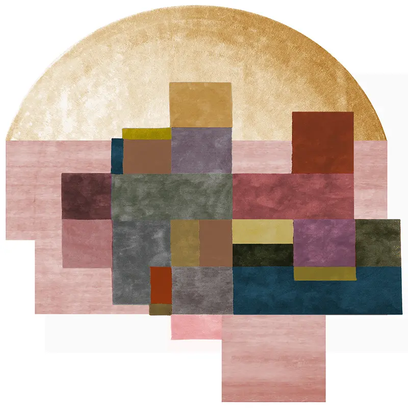 By Second Studio Wifi Wi2052 Dusty Pink Silk Rug