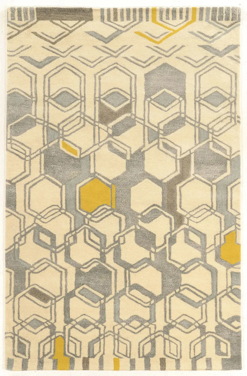 Linon Beige Patterned Rug 35