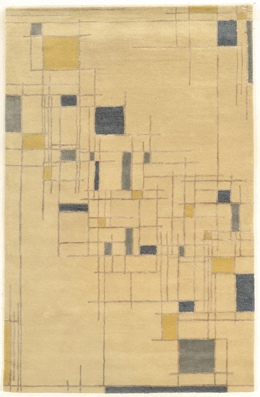 Linon Beige Patterned Rug 37