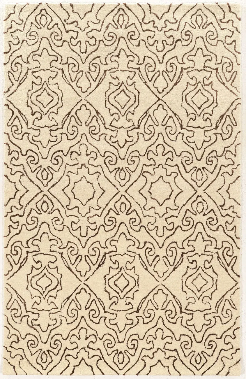 Linon Beige Patterned Rug 38