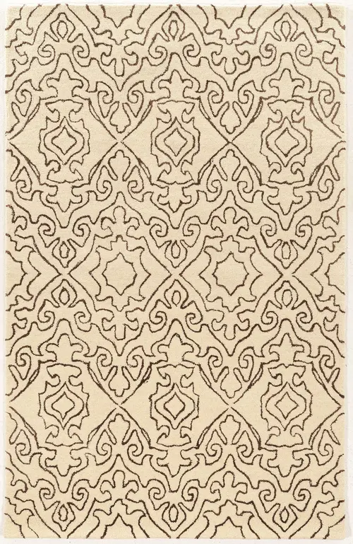 Linon Beige Patterned Rug 38