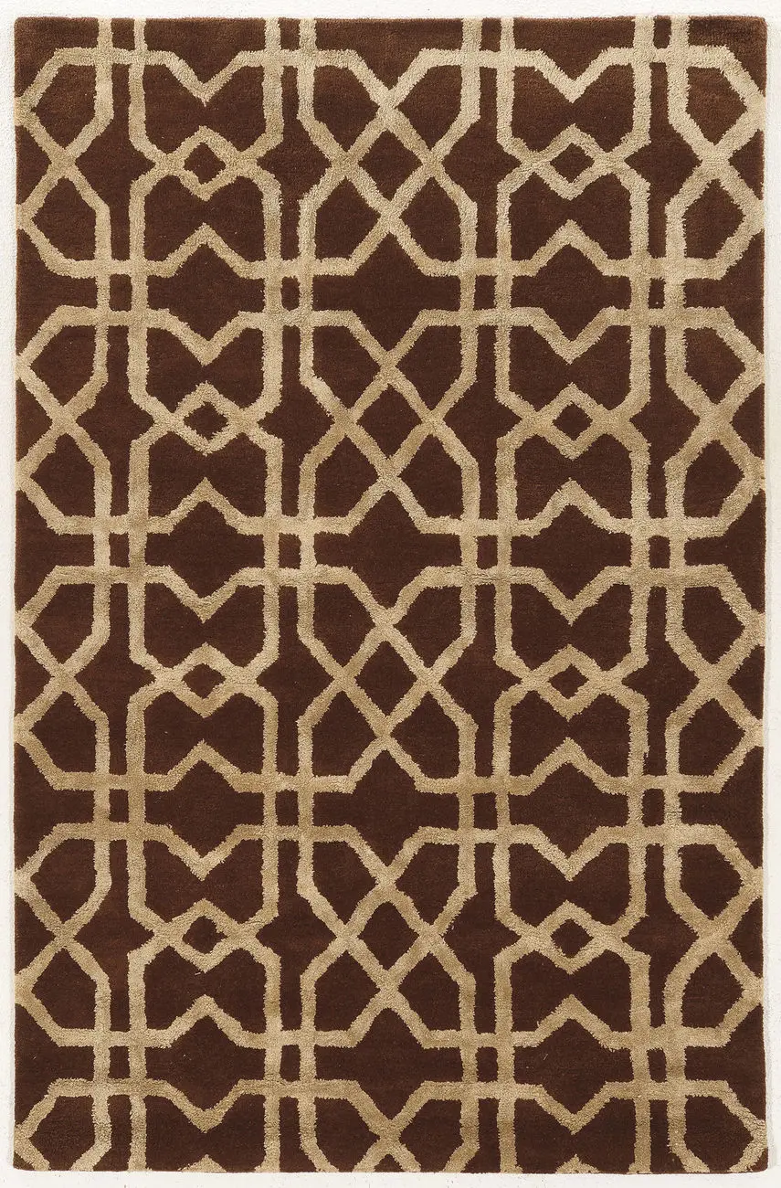 Linon Brown Patterned Rug 21
