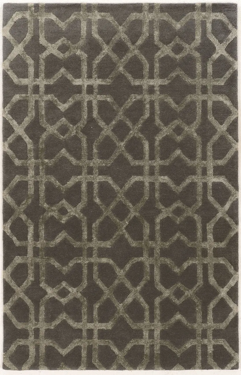 Linon Gray Hilo Wool Rug 2