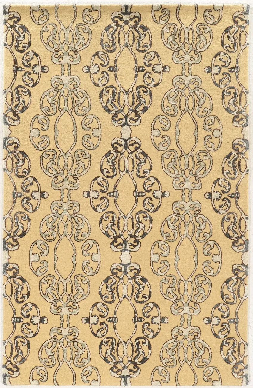 Linon Beige Patterned Rug 40