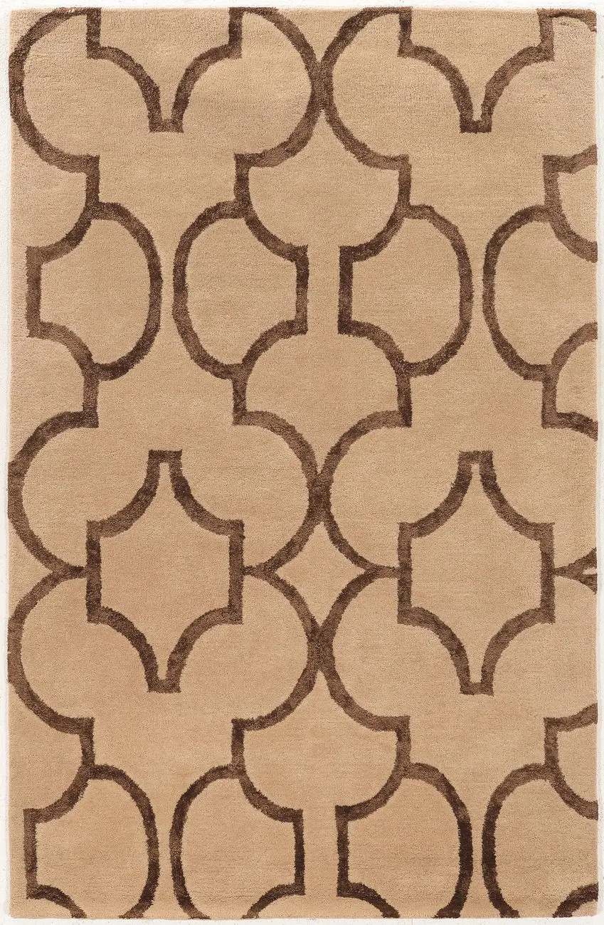 Linon Beige Patterned Rug 41