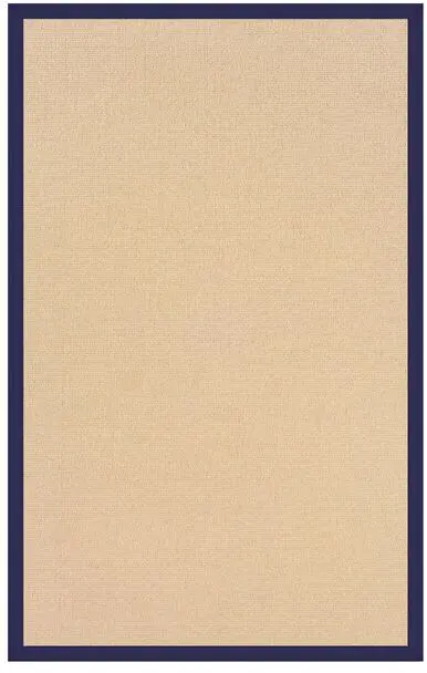 Linon Beige Solid Color Wool Rug 3