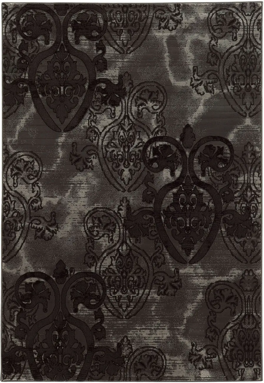 Linon Black Rug 11