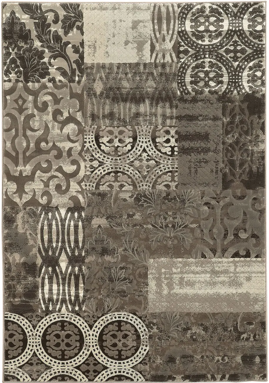 Linon Brown Patterned Rug 18