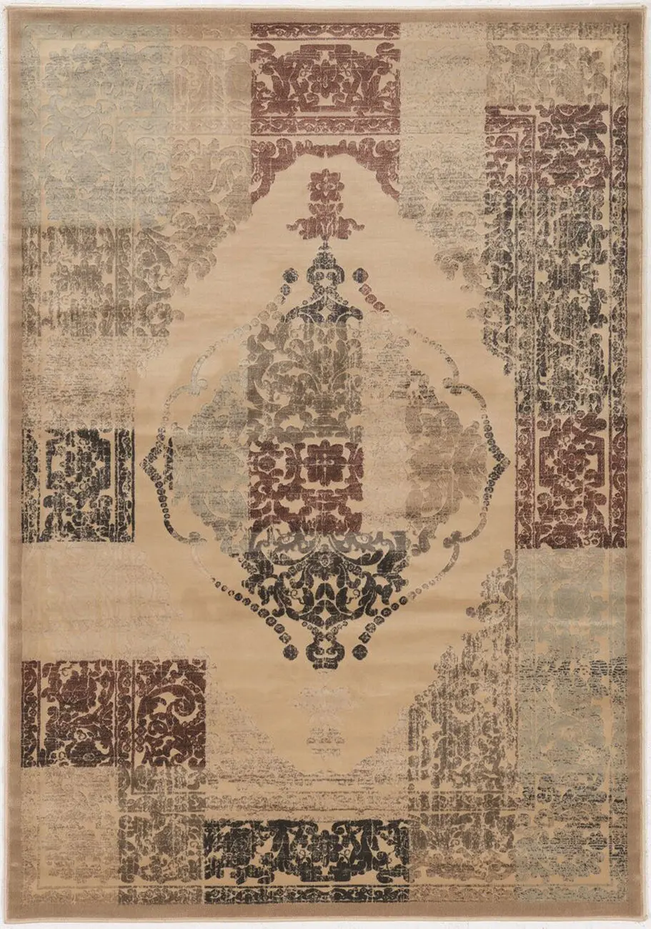 Linon Beige Traditional Rug 3