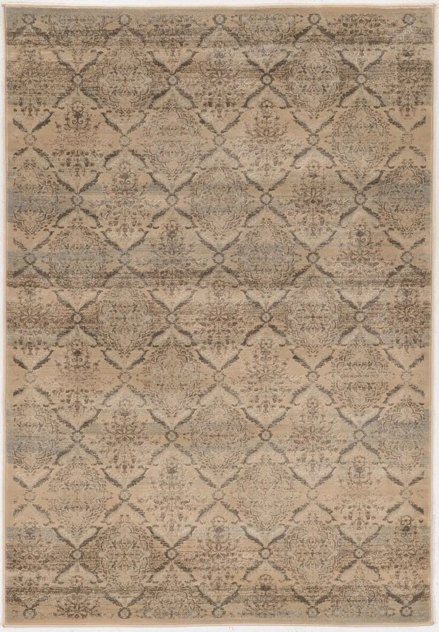 Linon Beige Traditional Rug 5