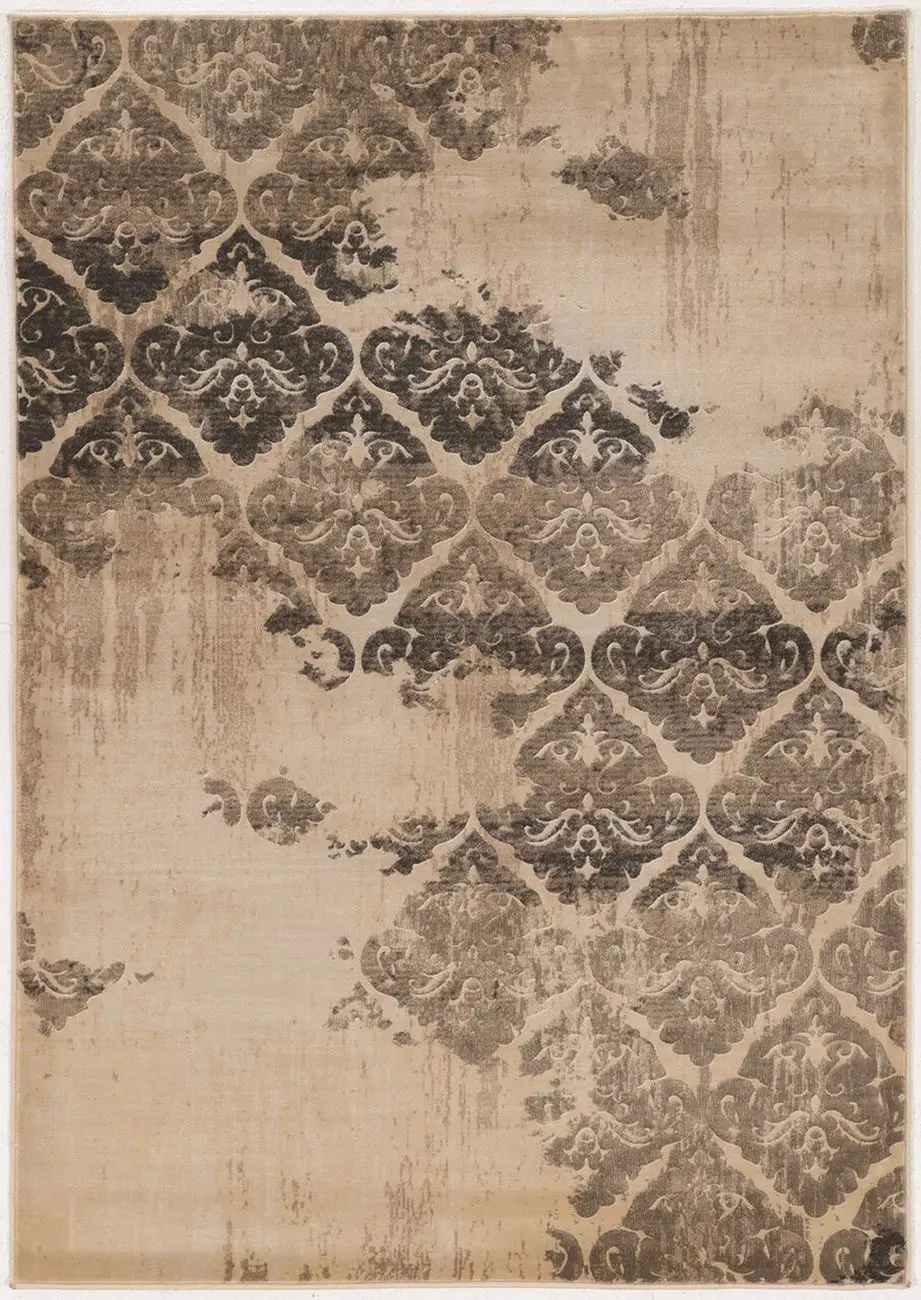 Linon Beige Traditional Rug 6