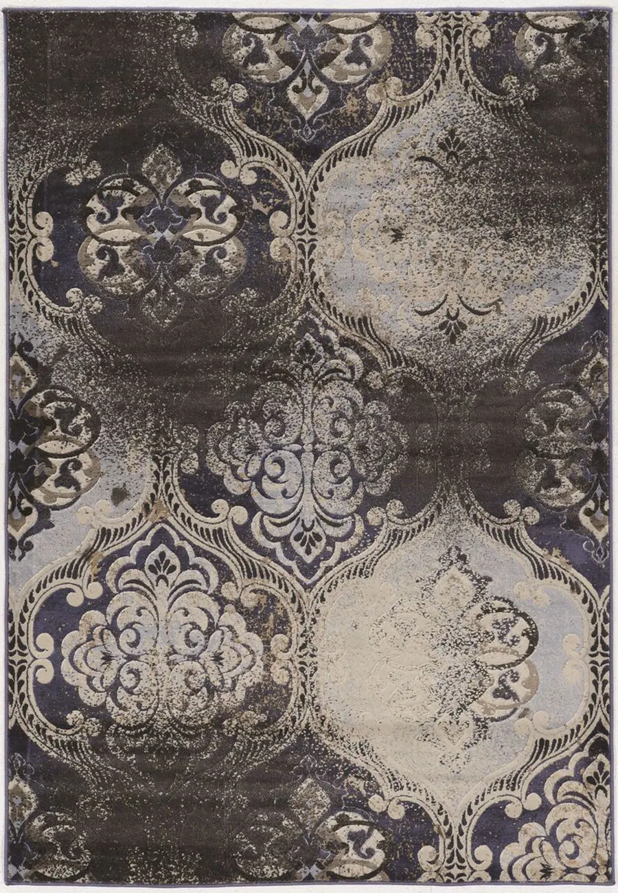 Linon Gray Traditional Rug 2