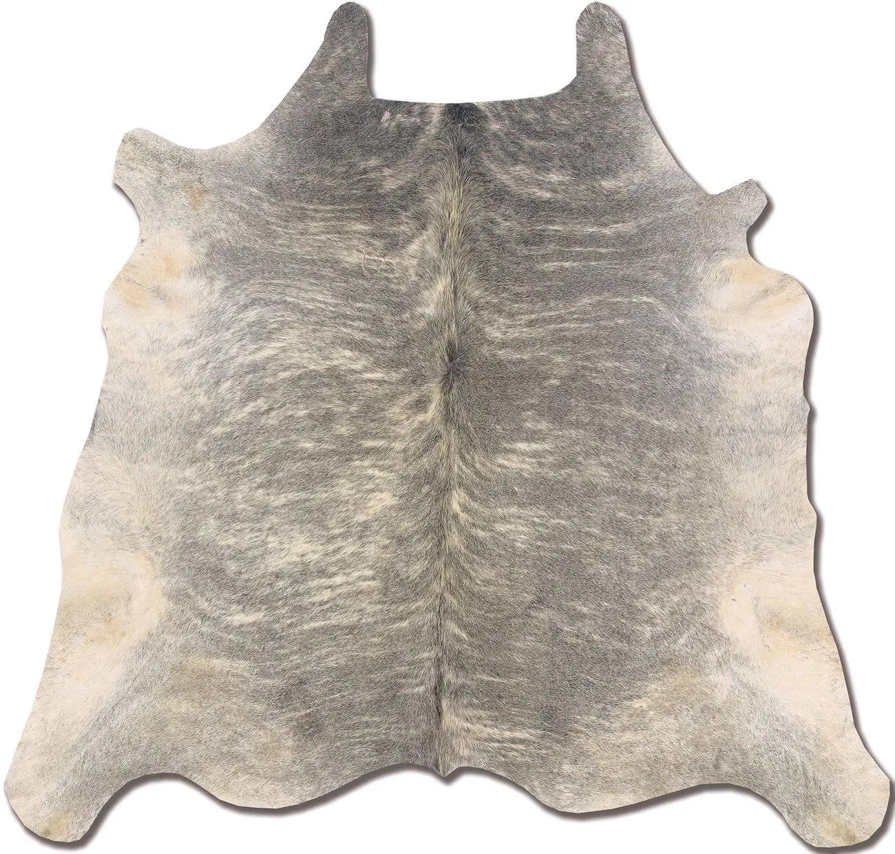 Linon Gray Cow Hide Rug