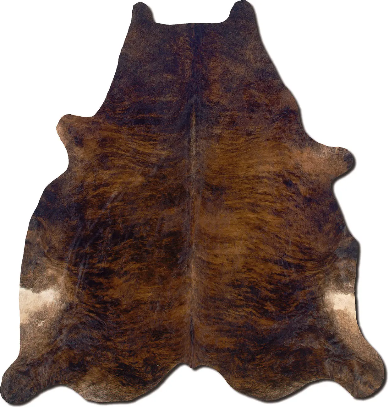 Linon Brown Cow Hide Rug 6