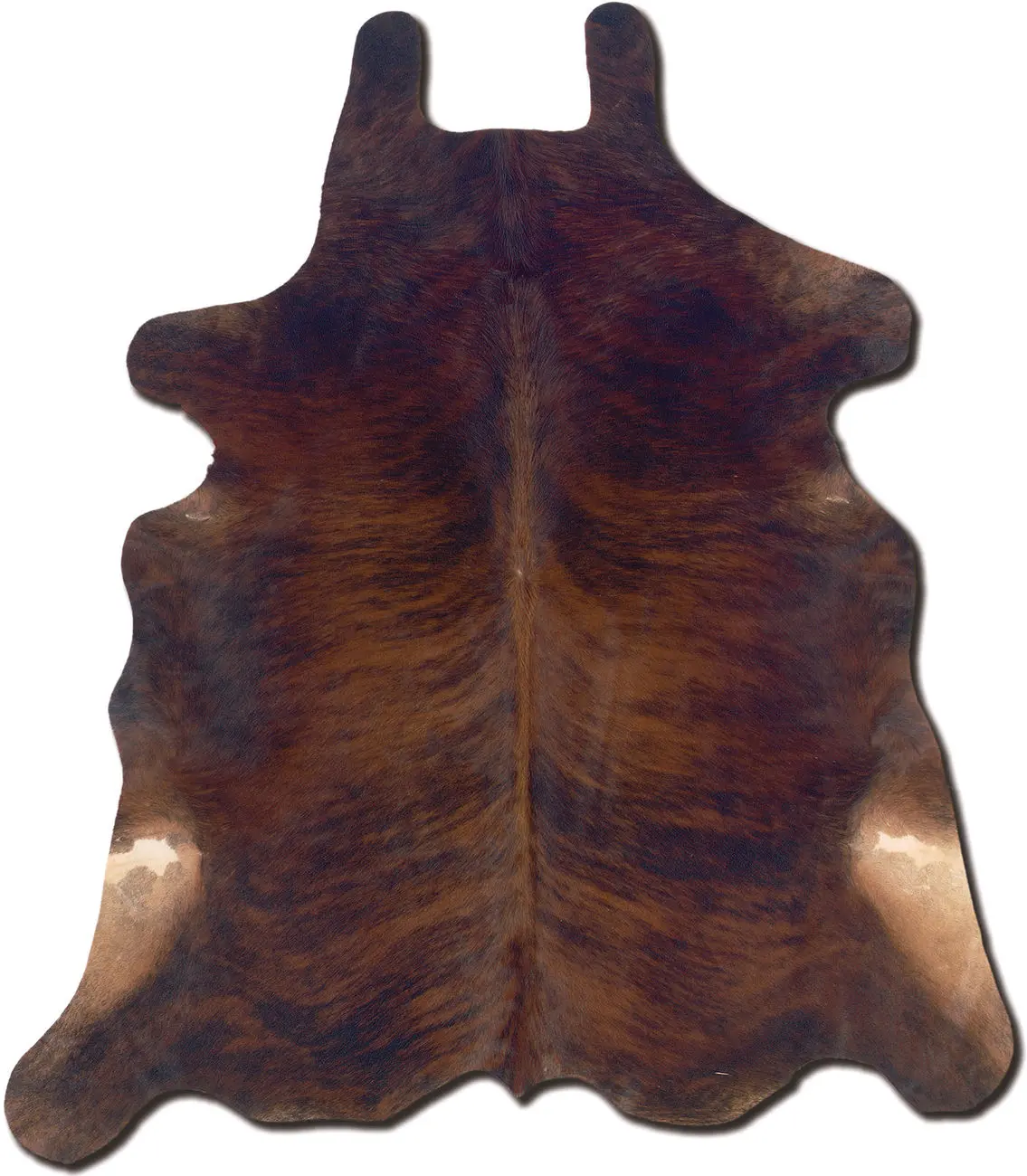 Linon Brown Cow Hide Rug 7