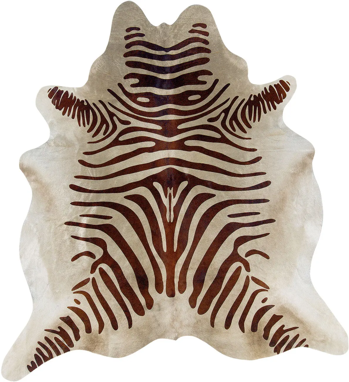 Linon Brown Cow Hide Rug 8