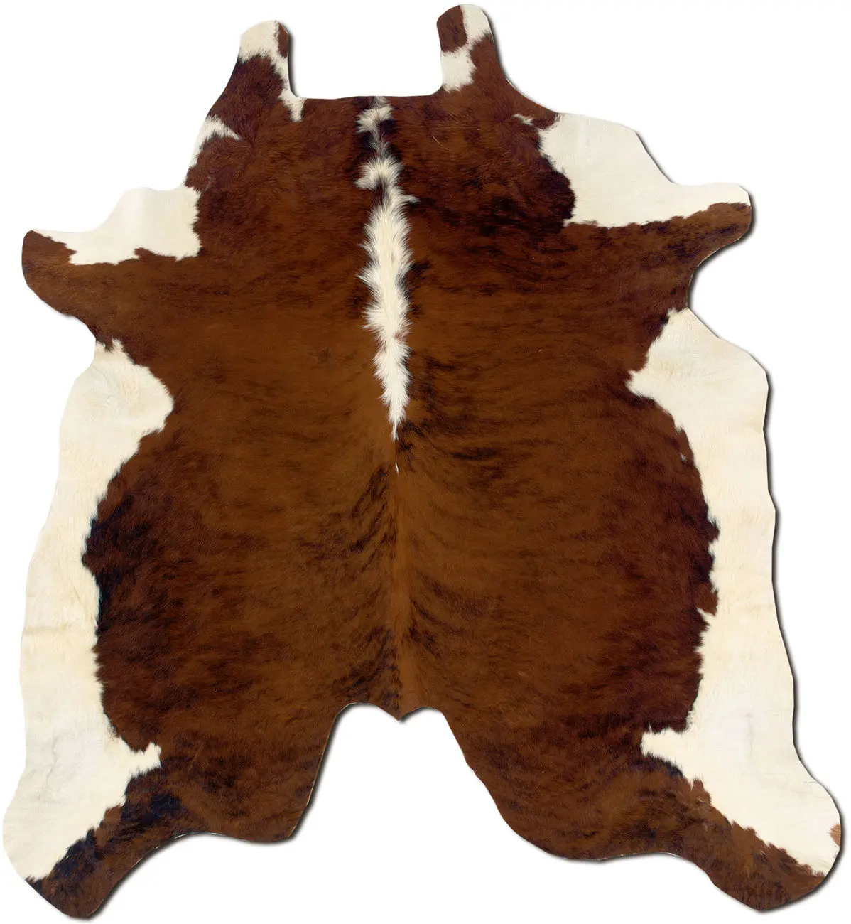 Linon Brown Cow Hide Rug 11