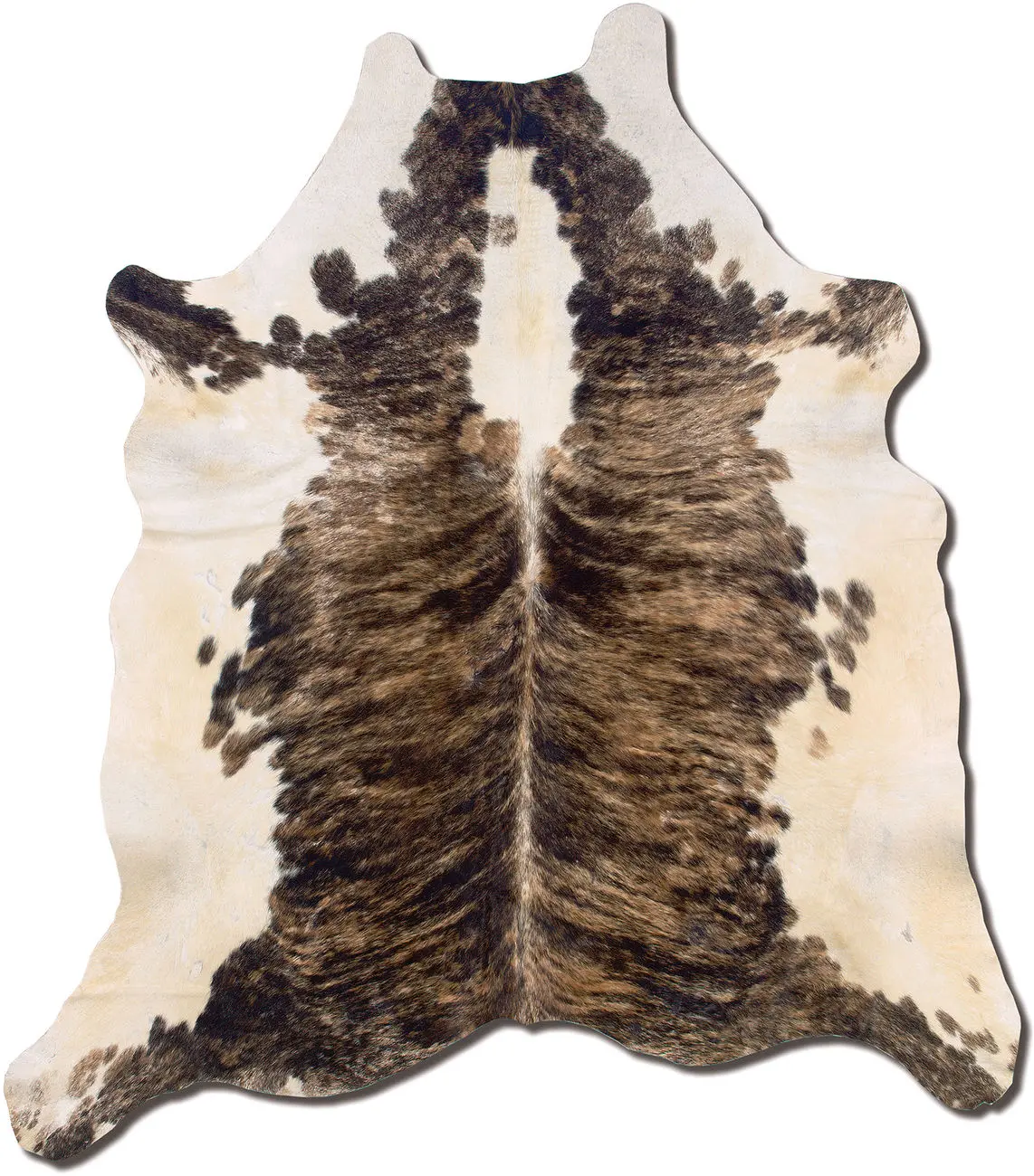Linon Brown Cow Hide Rug 12