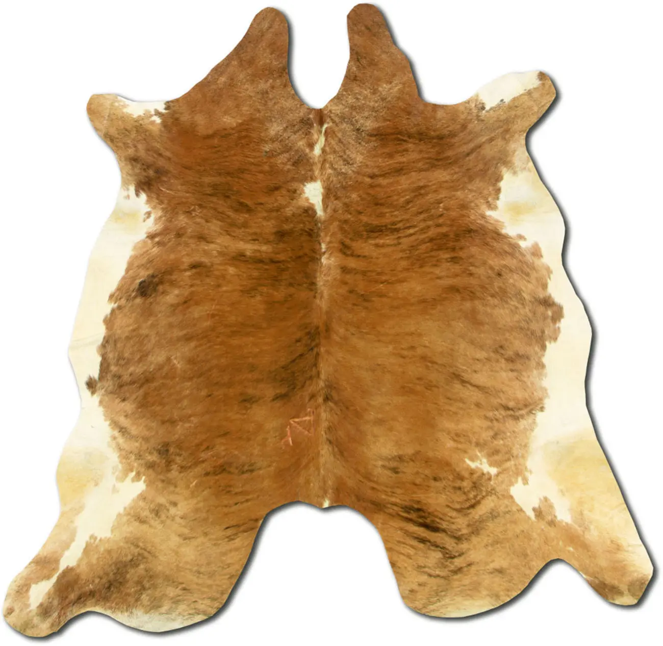 Linon Brown Cow Hide Rug 2