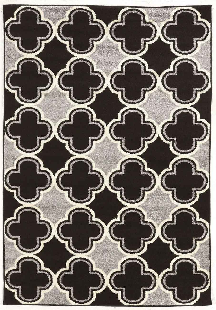 Linon Black Rug
