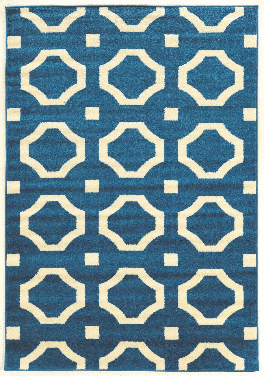 Linon Blue Rug 4