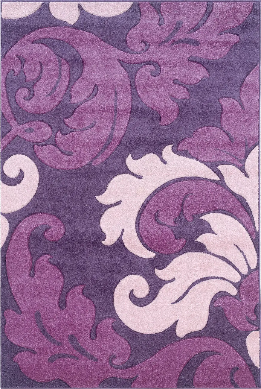 Linon Pink Transitional Floral Rug