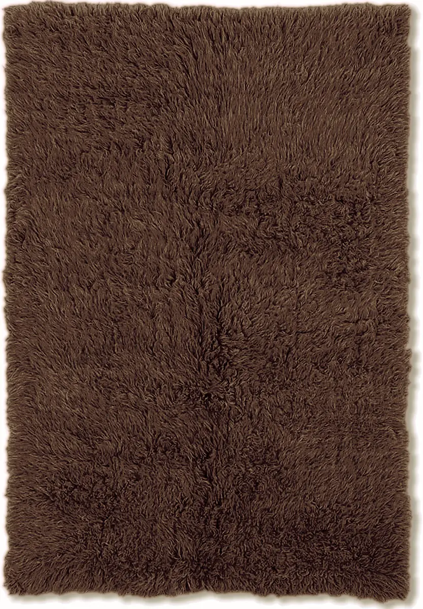 Linon Brown Wool Rug