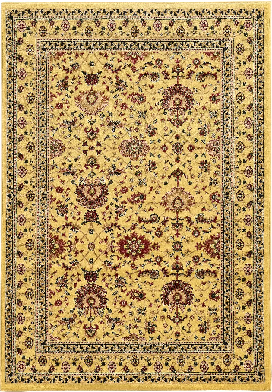 Linon Beige Transitional Traditional Rug