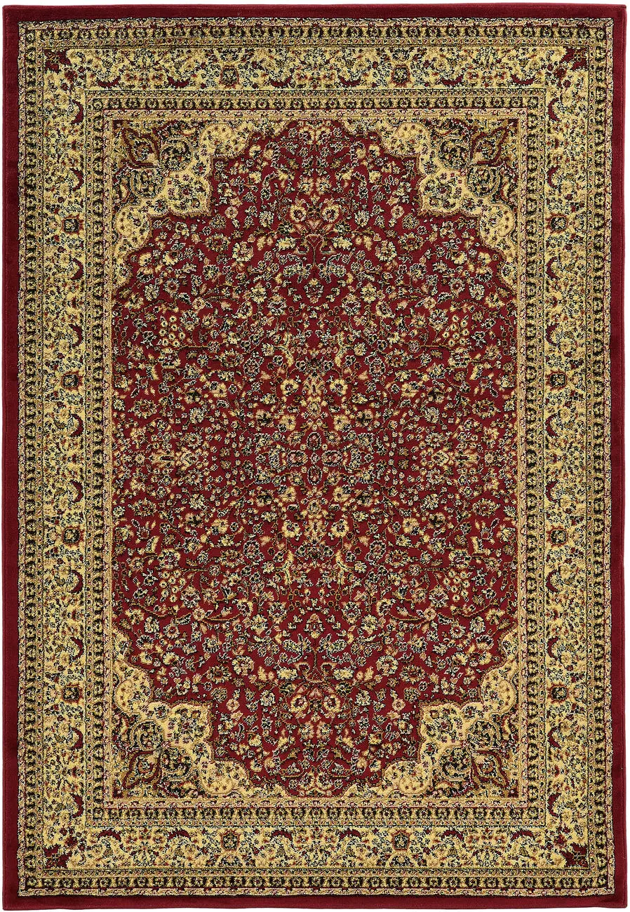 Linon Red Transitional Traditional Rug 2