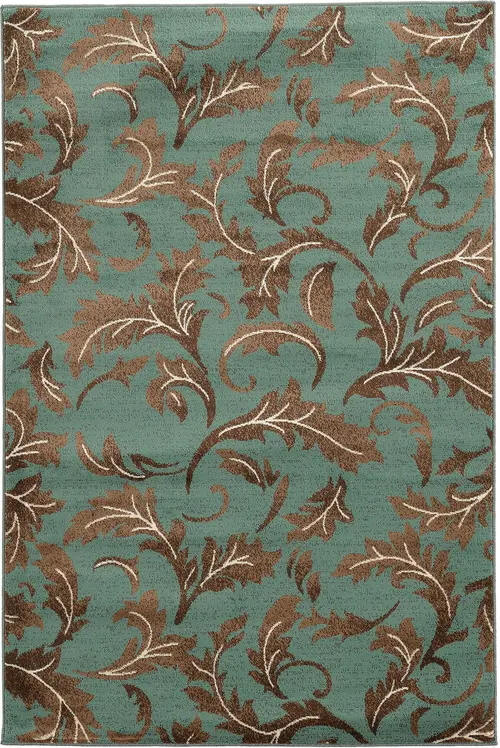 Linon Blue Transitional Rug
