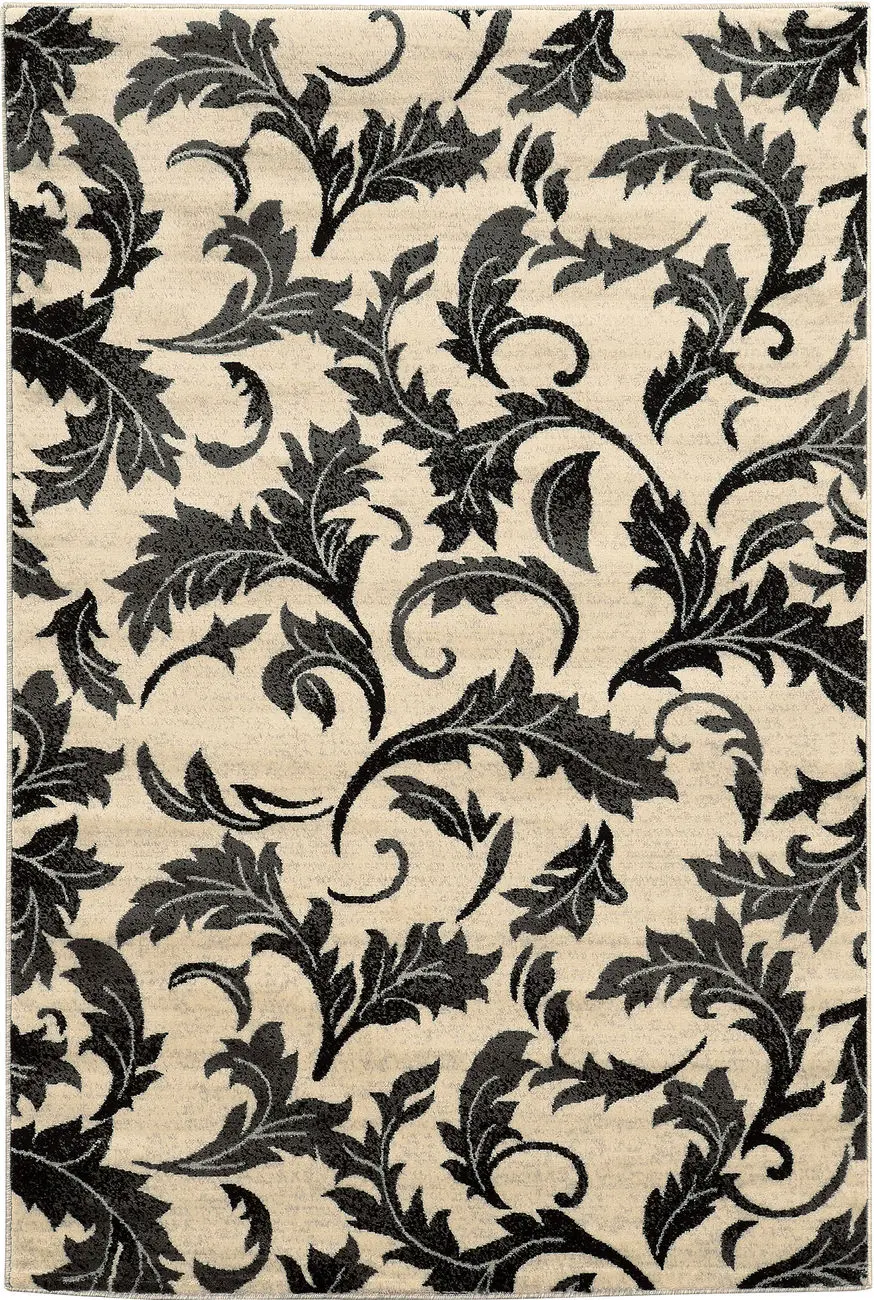 Linon White Transitional Rug