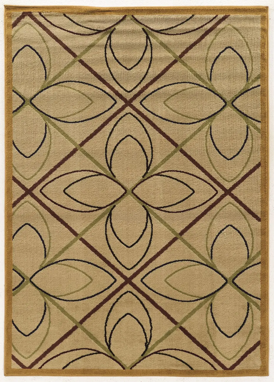 Linon Beige Rug 6